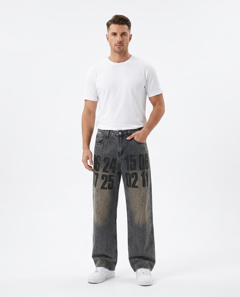 Heidi-Outlet - Kanav | Printed Wide-Leg Pants Unisex