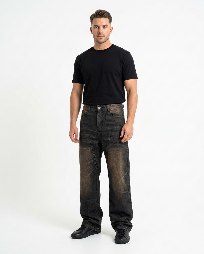 Heidi-Outlet - Zasin | Washed Straight-Leg Pants Men