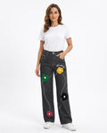 Heidi-Outlet - Niven | Wide-Leg Embroidered Pants Women