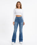 Heidi-Outlet - Rasin | High-Waisted Flared Pants Women