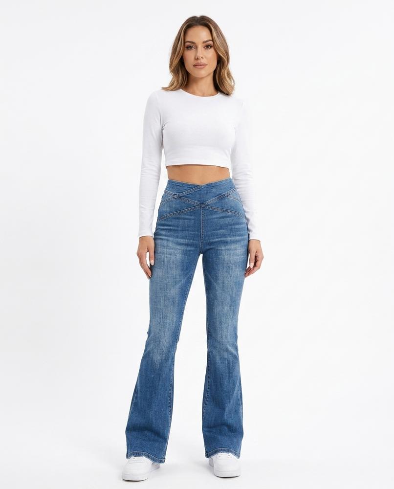 Heidi-Outlet - Rasin | High-Waisted Flared Pants Women