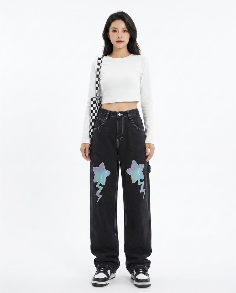 Heidi-Outlet - Lamer | Wide-Leg Appliquéd Pants Women