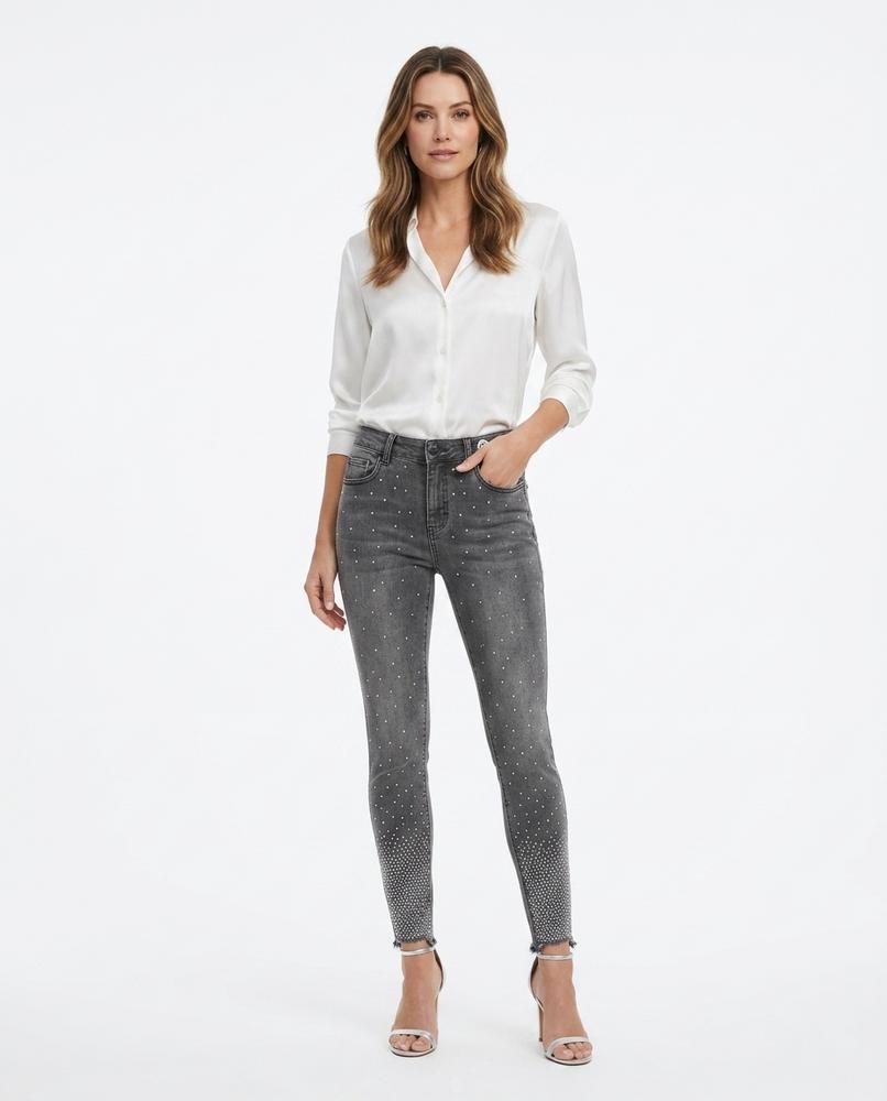 Heidi-Outlet - Samon | Embellished Slim Fit Pants Women