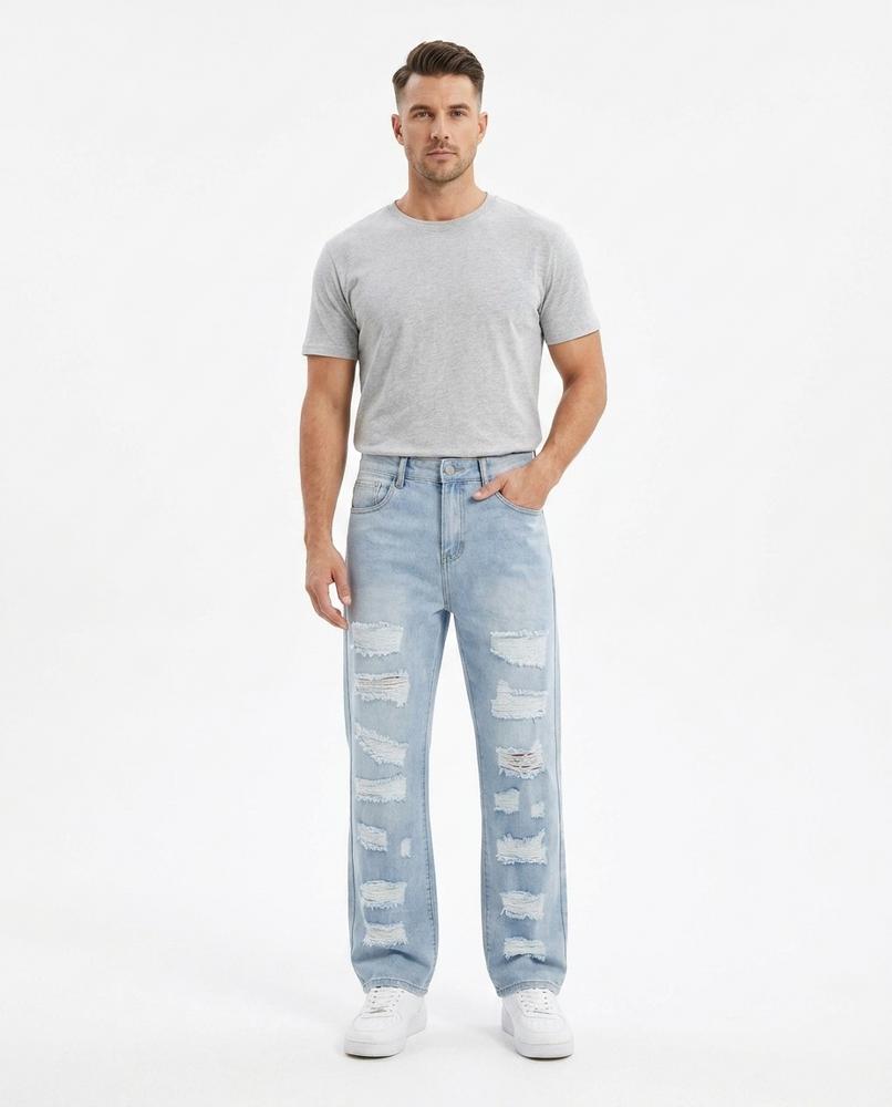 Heidi-Outlet - Valen | Wide-Leg Distressed Pants Women