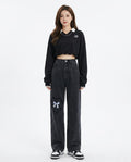 Heidi-Outlet - Rinor | Wide-Leg Patched Pants Women