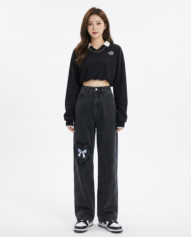 Heidi-Outlet - Rinor | Wide-Leg Patched Pants Women