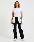 Heidi-Outlet - Casil | Two-Tone Cargo Pants Women