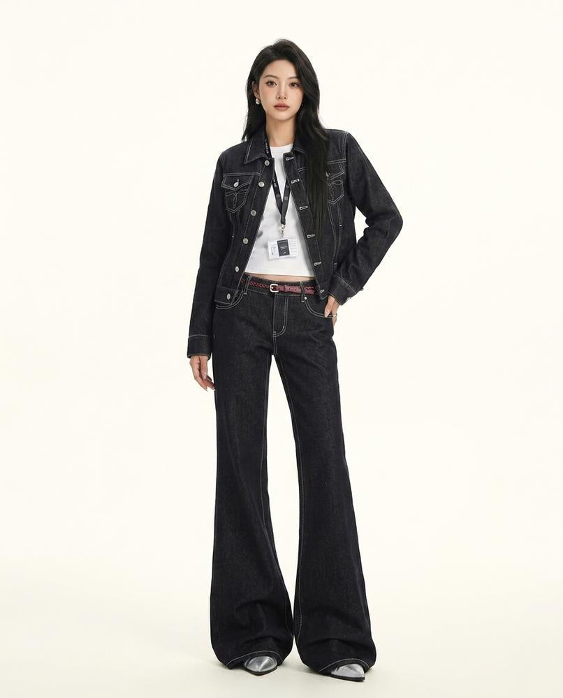 Heidi-Outlet - Lavan | Low-Rise Flared Pants Women