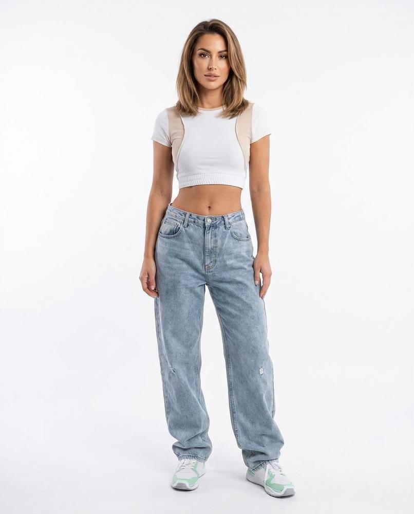 Heidi-Outlet - Zemon | Washed-Out Loose-Fit Pants Women