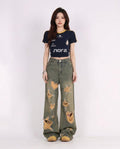 Heidi-Outlet - Lyrel | Wide-Leg Distressed Pants Women