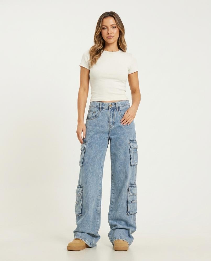 Heidi-Outlet - Lyral | Wide-Leg Cargo Pants Women