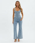 Heidi-Outlet - Kelom | Corseted Flared-Leg Suit Women