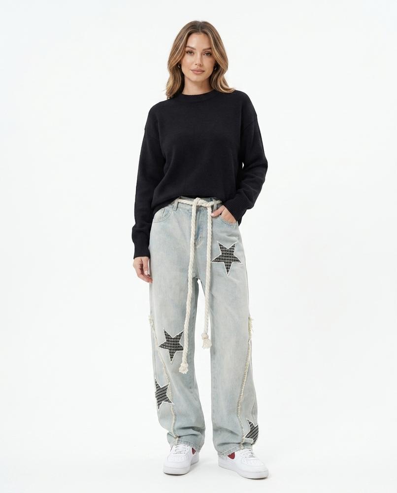 Heidi-Outlet - Semer | Wide-Leg Patched Pants Unisex