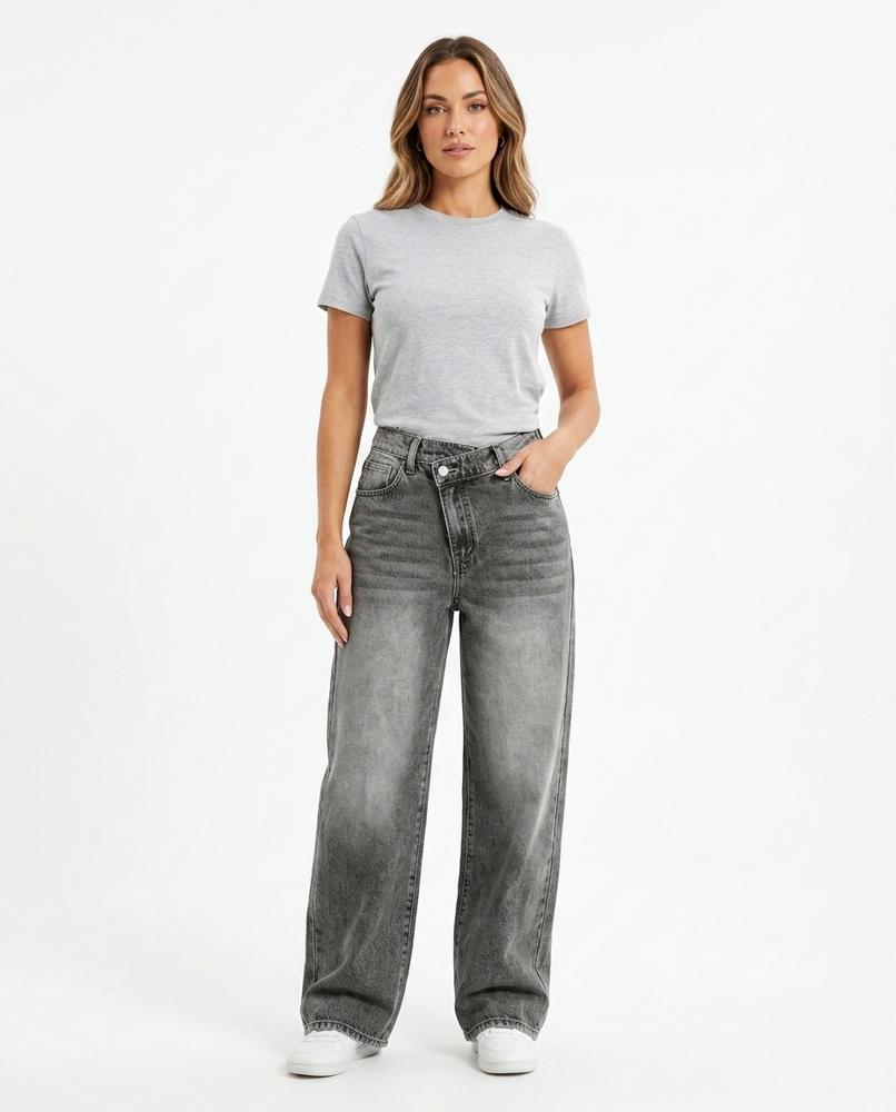 Heidi-Outlet - Lemor | Asymmetrical Wide-Leg Pants Women