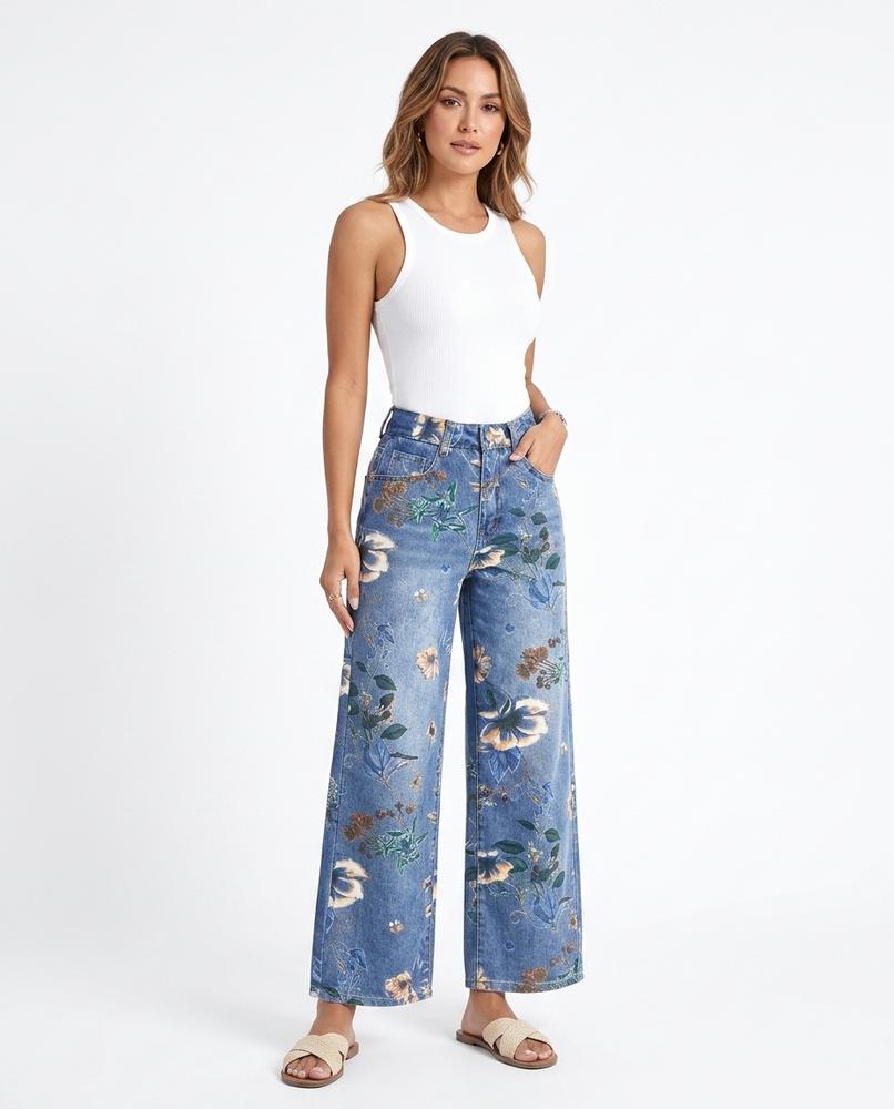 Heidi-Outlet - Eltir | Floral Wide-Leg Pants Women