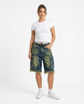 Heidi-Outlet - Latir | Washed Frayed-Hem Pants Women