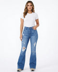 Heidi-Outlet - Lyver | Distressed Flared Pants Women