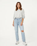 Heidi-Outlet - Nemir | Ripped Asymmetrical Pants Women