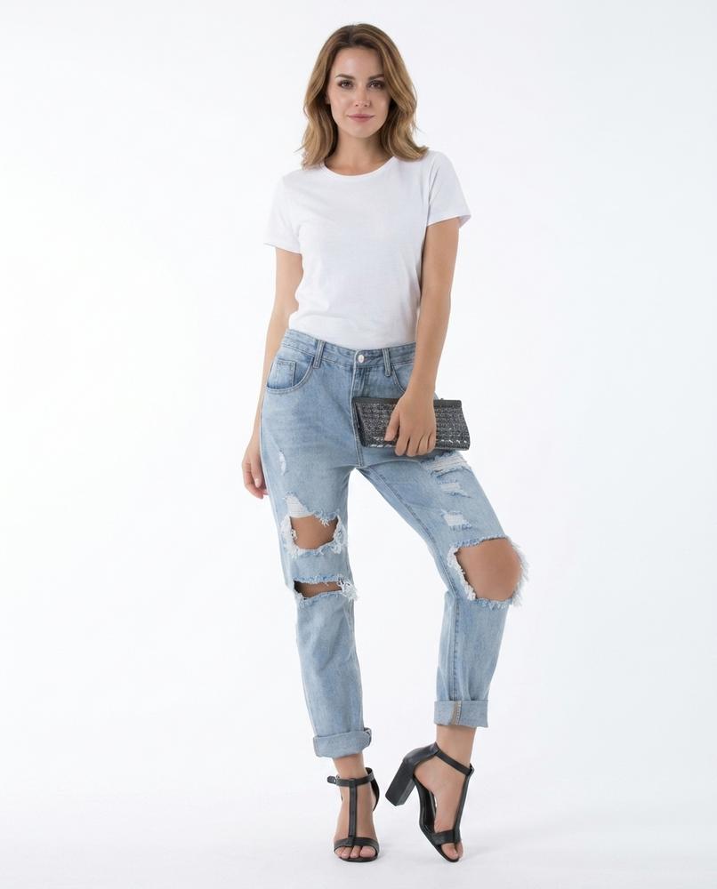 Heidi-Outlet - Roran | Ripped Cuffed Pants Women