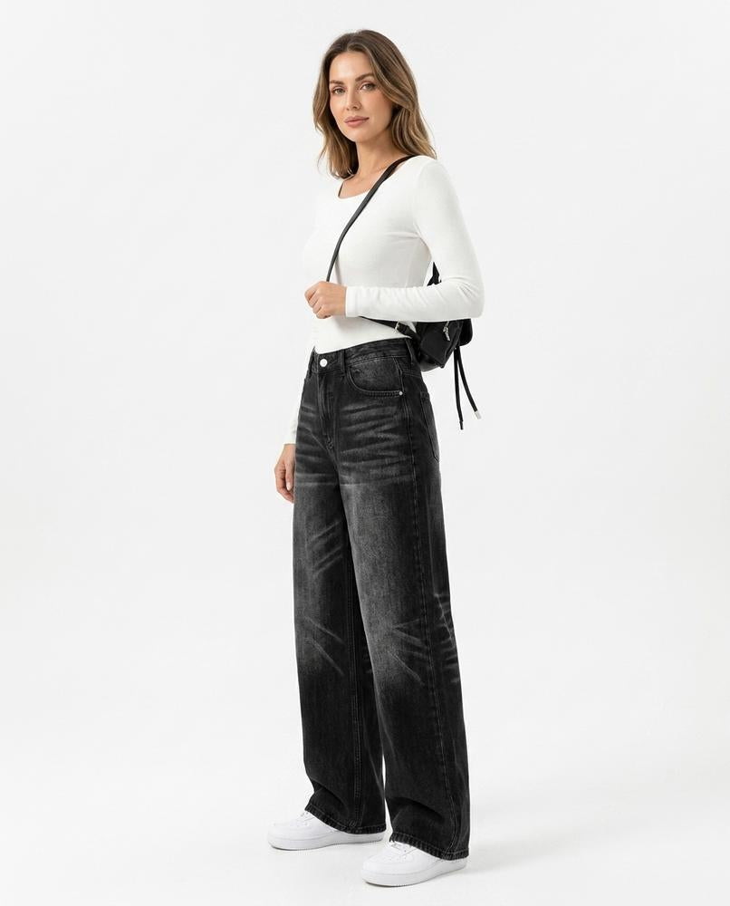 Heidi-Outlet - Darev | Wide-Leg Washed Pants Women