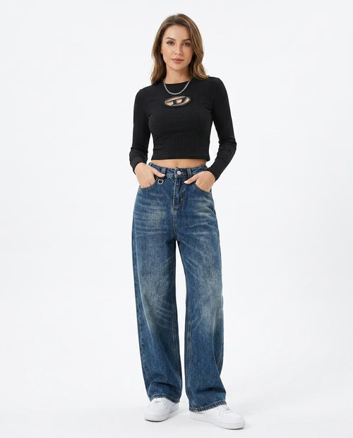 Heidi-Outlet - Darev | Wide-Leg Washed Pants Women