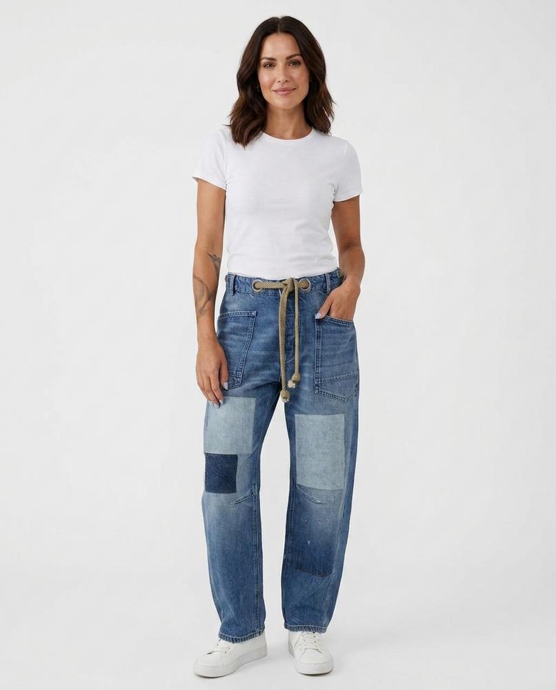 Heidi-Outlet - Tanal | Patchwork Relaxed-Fit Pants Women