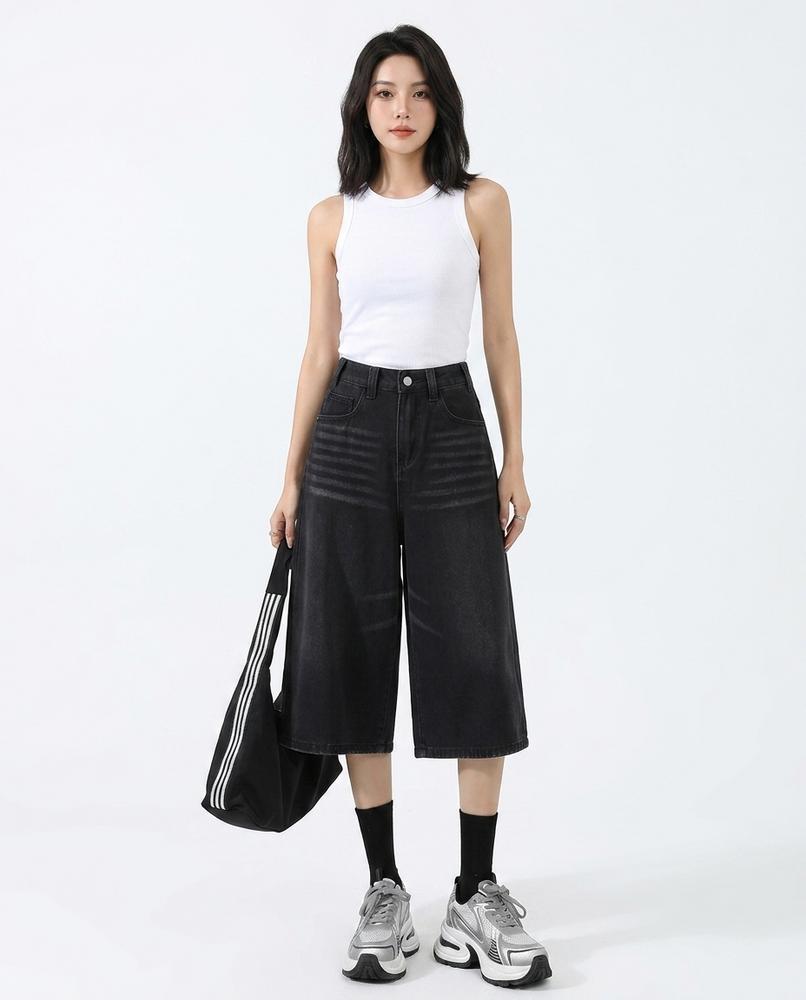 Heidi-Outlet - Sasel | Wide-Leg Cropped Pants Women