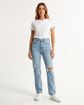 Heidi-Outlet - Davar | High-Waisted Ripped Pants Women