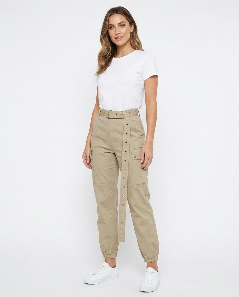 Heidi-Outlet - Matal | High-Waist Belted Pants Women