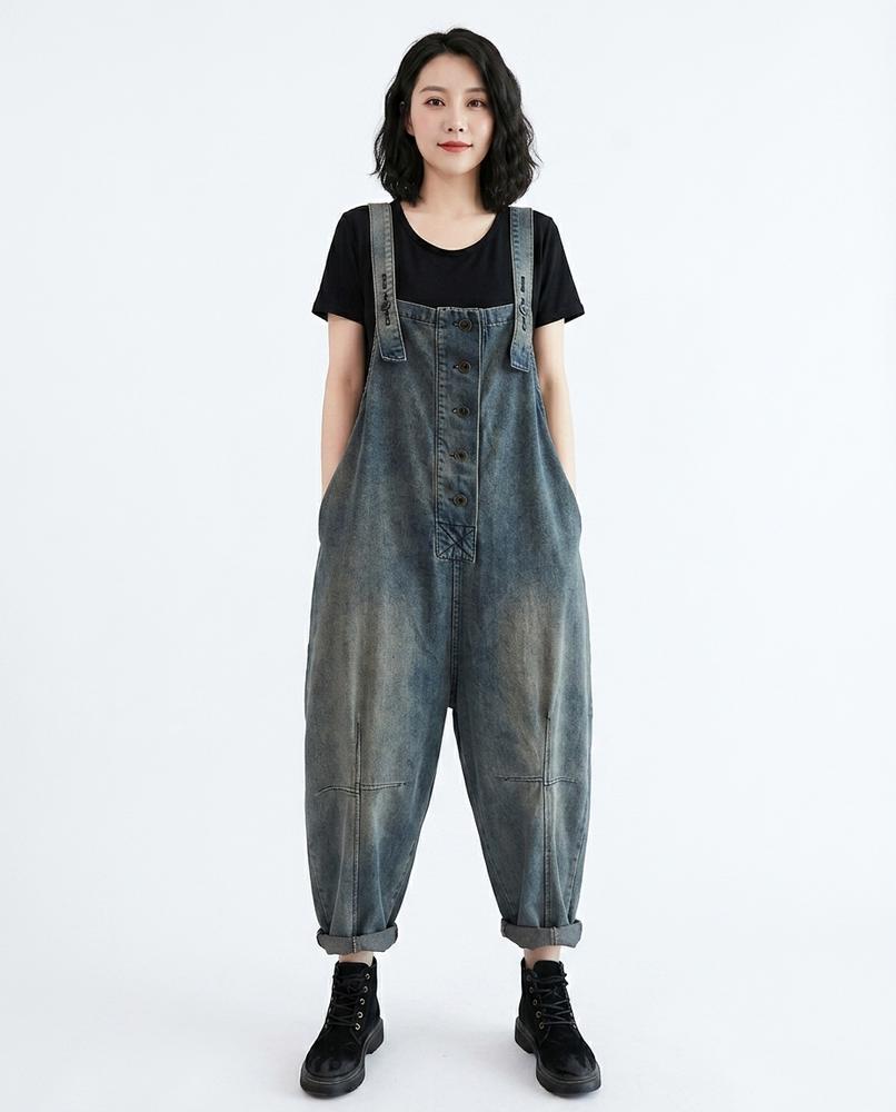Heidi-Outlet - Nerel | Washed-Out Loose-Fit Pants Women
