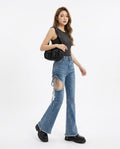 Heidi-Outlet - Savel | Flared Lace-Up Pants Women