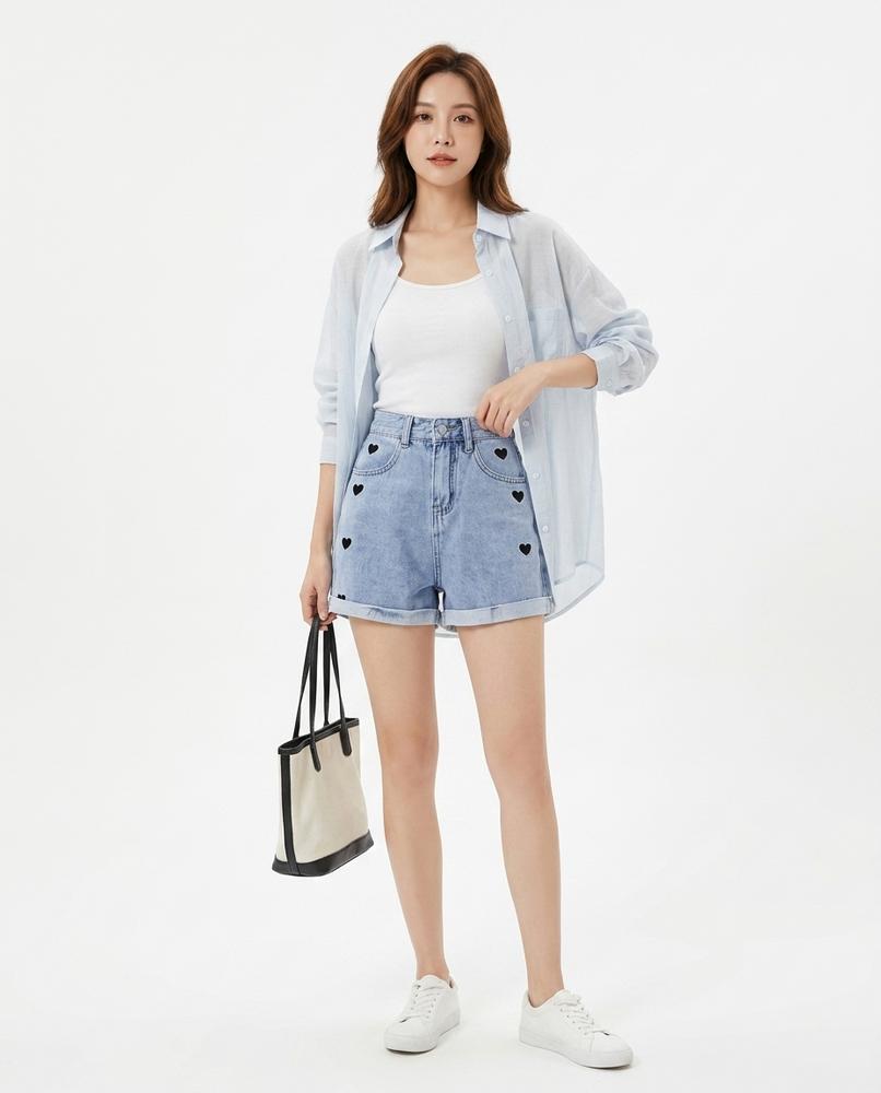 Heidi-Outlet - Maran | High-Waisted Embroidered Pants Women