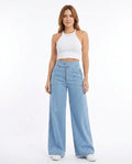 Heidi-Outlet - Yover | High-Waist Wide-Leg Pants Women