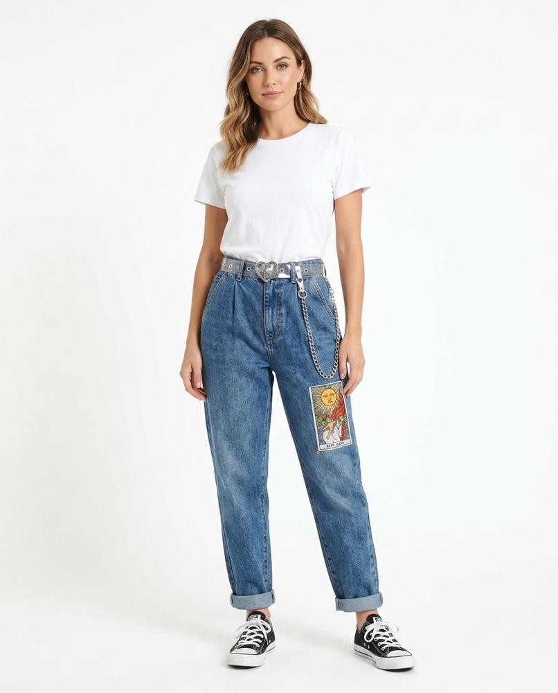Heidi-Outlet - Nomir | High-Waist Patched Pants Women