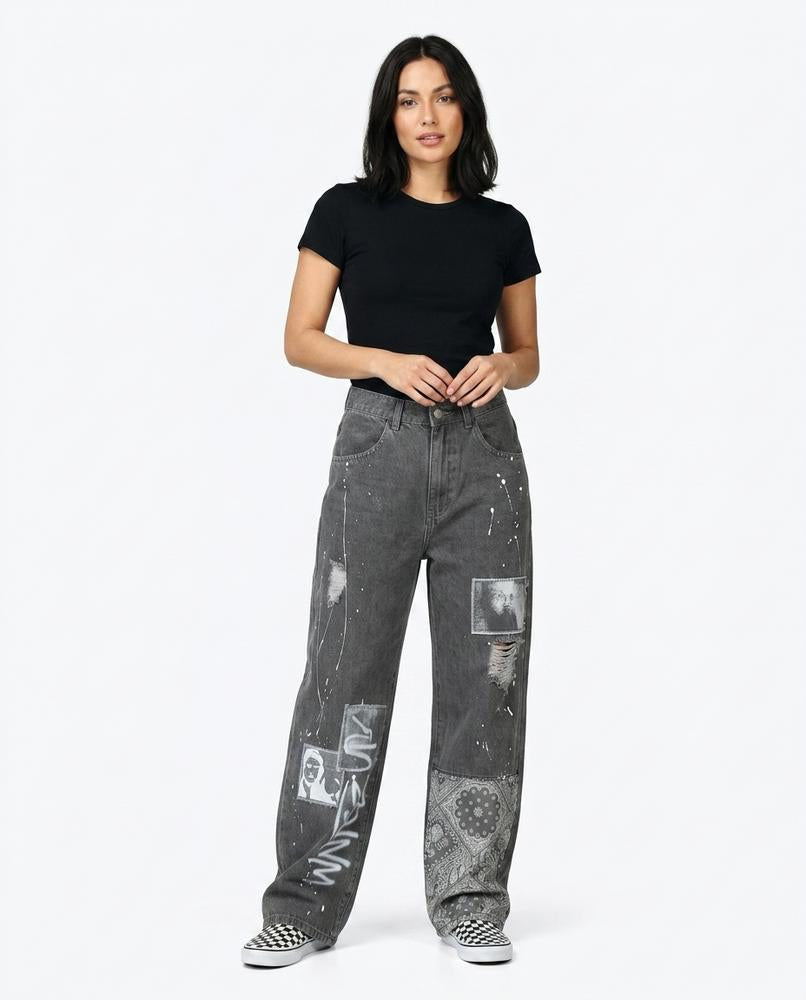 Heidi-Outlet - Tisan | Wide-Leg Printed Pants Women