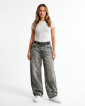 Heidi-Outlet - Armin | High-Waisted Acid-Washed Pants Women