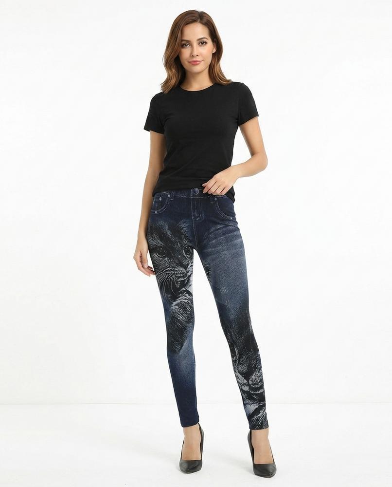 Heidi-Outlet - Vaser | Printed Slim-Fit Pants Women