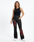 Heidi-Outlet - Comir | Flared Printed Pants Women
