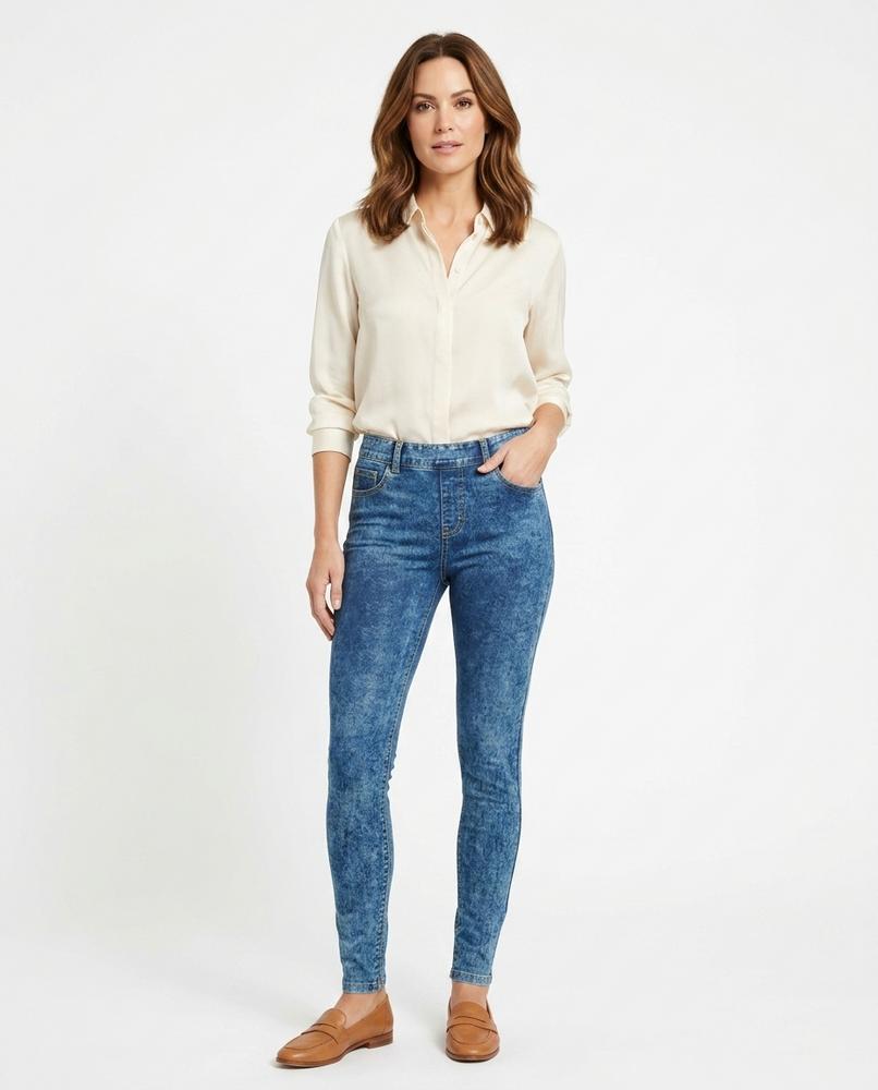 Heidi-Outlet - Damir | Acid-Wash Slim-Fit Pants Women