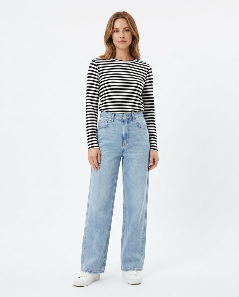 Heidi-Outlet - Nirev | High-Waisted Straight-Leg Pants Women