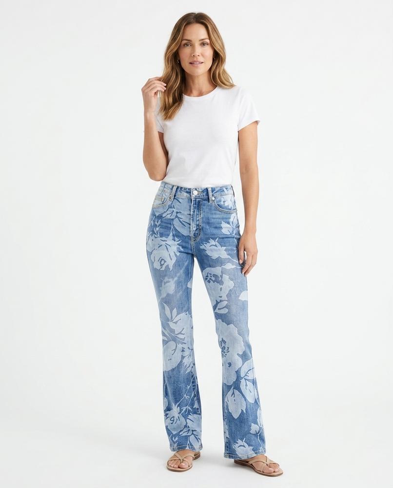 Heidi-Outlet - Nolin | Floral-Print Flared Pants Women