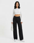 Heidi-Outlet - Vaken | Wide-Leg Denim Pants Women
