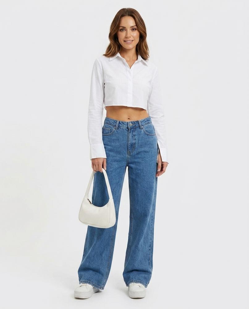 Heidi-Outlet - Vaken | Wide-Leg Denim Pants Women