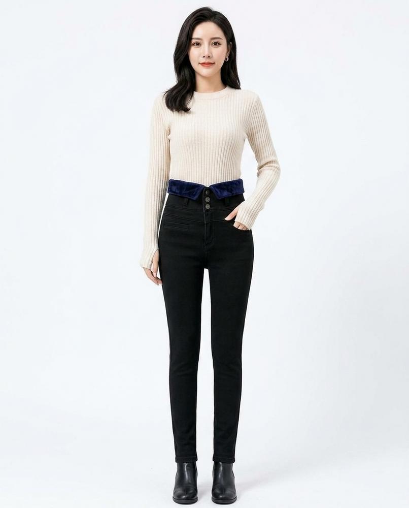 Heidi-Outlet - Lyvar | Fleece-Lined High-Waisted Pants Women