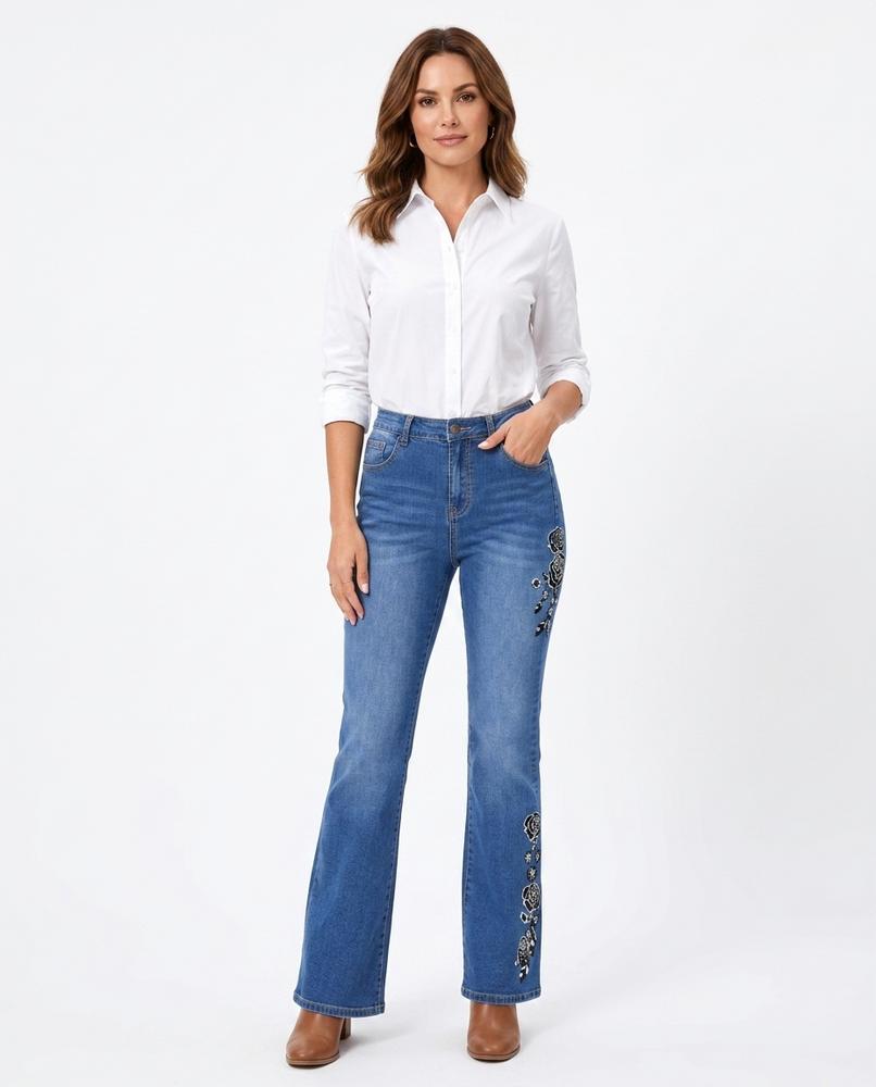 Heidi-Outlet - Lytir | Embroidered Flared Pants Women