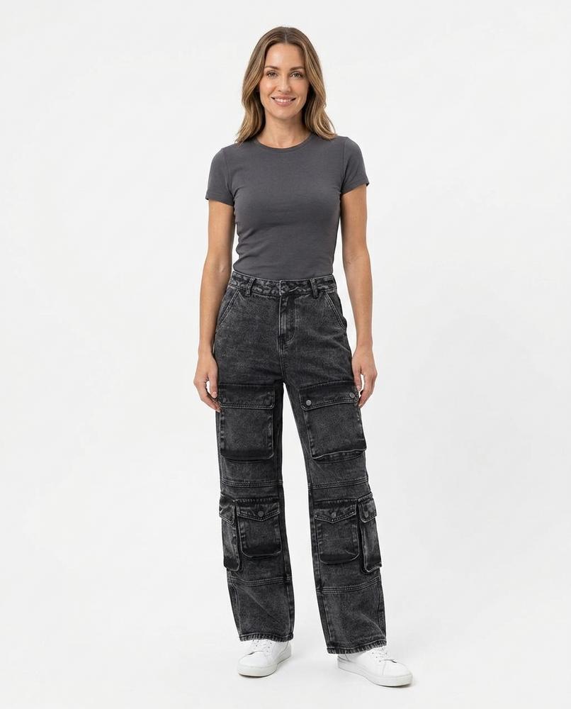 Heidi-Outlet - Elrel | Washed-Out Cargo Pants Women
