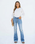 Heidi-Outlet - Yomer | High-Waisted Flared Pants Women