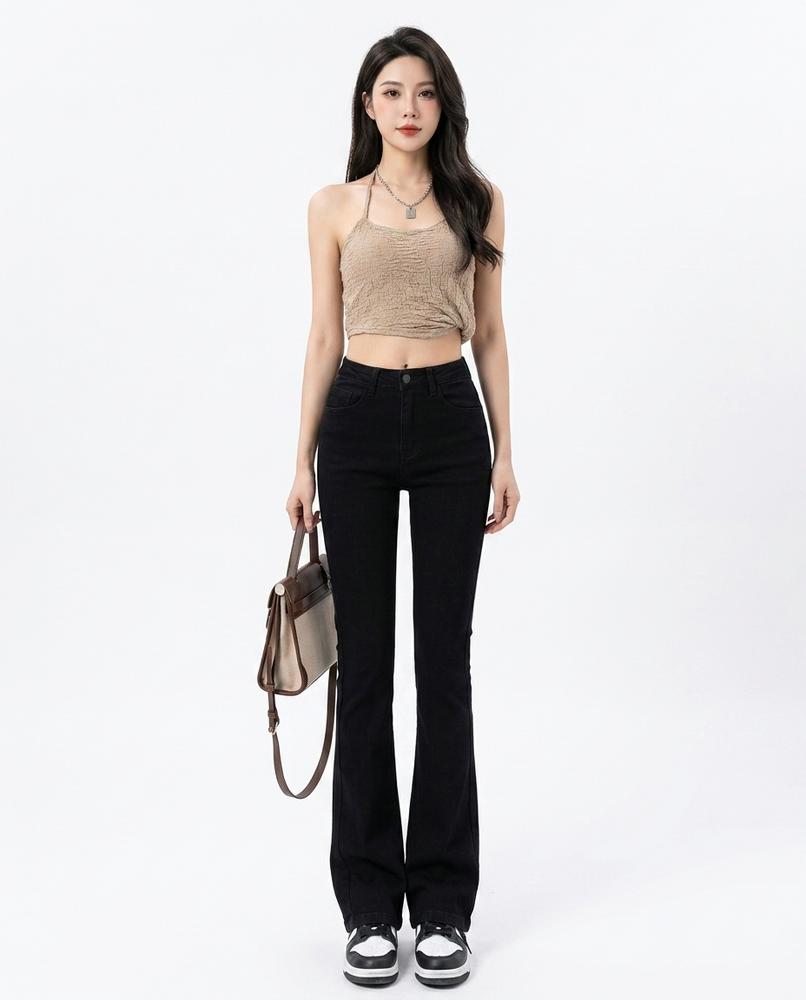 Heidi-Outlet - Yomir | High-Waisted Flared Pants Women