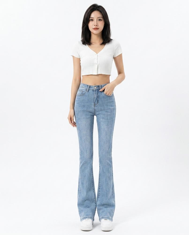 Heidi-Outlet - Yomir | High-Waisted Flared Pants Women