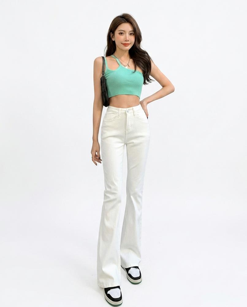 Heidi-Outlet - Yomir | High-Waisted Flared Pants Women
